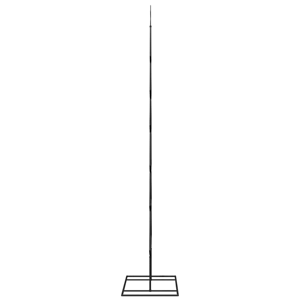 Metal Christmas Tree with Stand Black 180 cm Steel