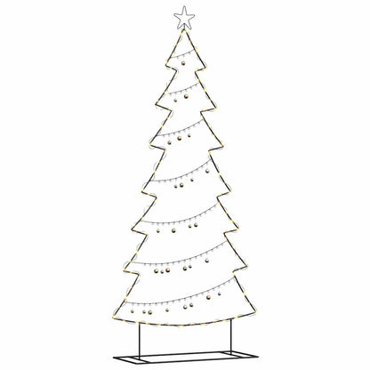 Metal Christmas Tree with Stand Black 210 cm Steel