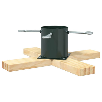 Christmas Tree Stand 1.73 Green 50 x 50 x 16 cm Solid Pine Wood