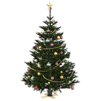 Christmas Tree Stand 1.73 Green 50 x 50 x 16 cm Solid Pine Wood