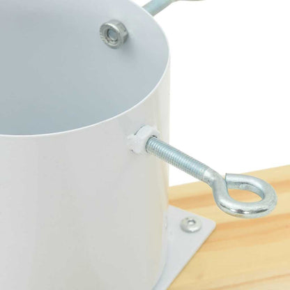 Christmas Tree Stand 1.73 White 50 x 50 x 16 cm Solid Pine Wood