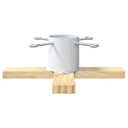 Christmas Tree Stand 1.73 White 50 x 50 x 16 cm Solid Pine Wood