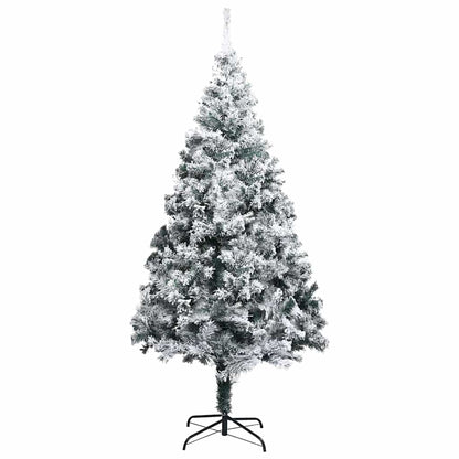 Christmas Tree with Decorative String Lights White 300 cm PVC