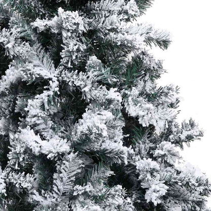 Christmas Tree with Decorative String Lights White 300 cm PVC