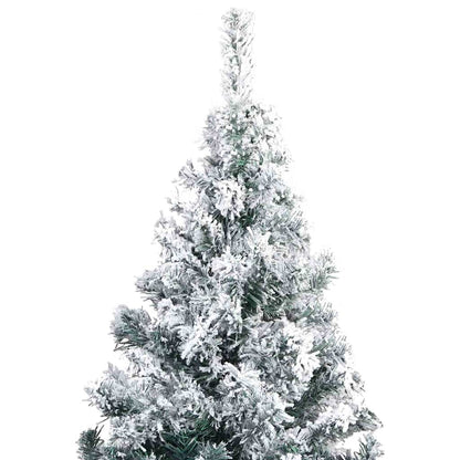 Christmas Tree with Decorative String Lights White 300 cm PVC