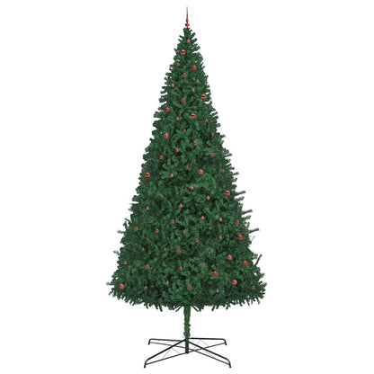 Christmas Tree with Decorative String Lights Green 400 cm PVC