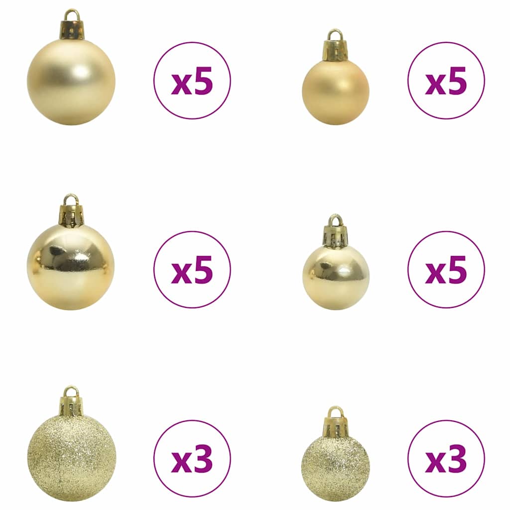 Artificial Pre-lit Christmas Tree with Ball Set Green 500 cm