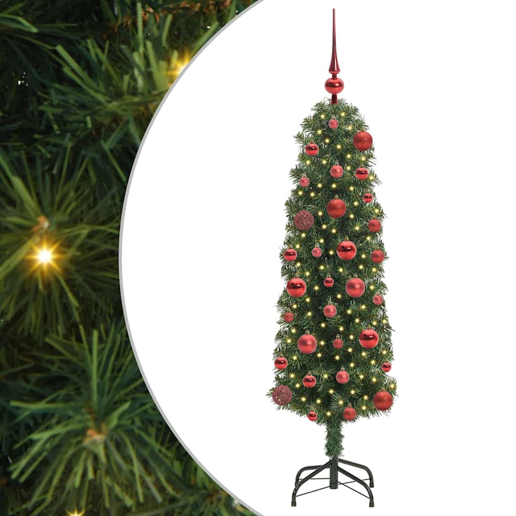 Artificial Christmas Tree with 150 LEDs with Stand Green 120 cm