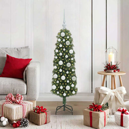 Artificial Christmas Tree with 150 LEDs with Stand Green 120 cm