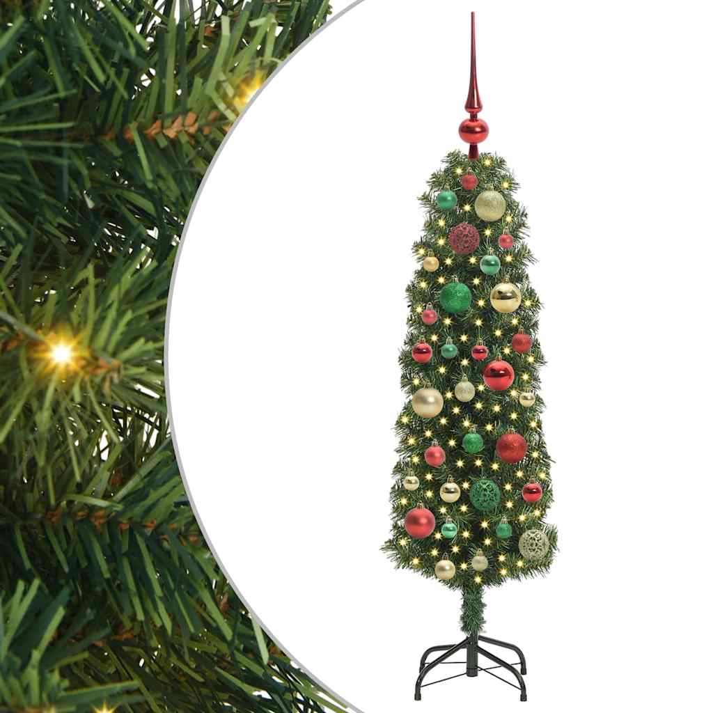 Artificial Christmas Tree with 150 LEDs with Stand Green 120 cm