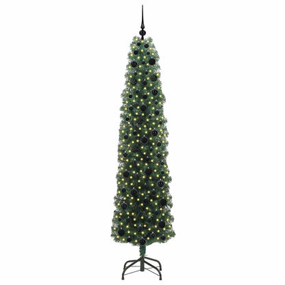 Artificial Christmas Tree with 300 LEDs with Stand Green 210 cm