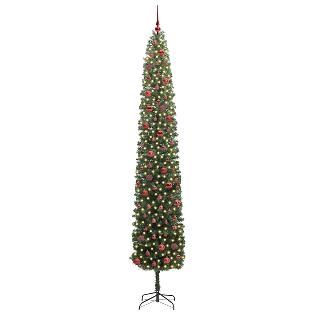 Artificial Christmas Tree with 300 LEDs with Stand Green 270 cm