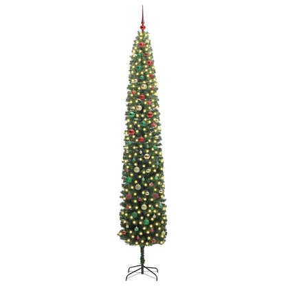 Artificial Christmas Tree with 300 LEDs with Stand Green 270 cm