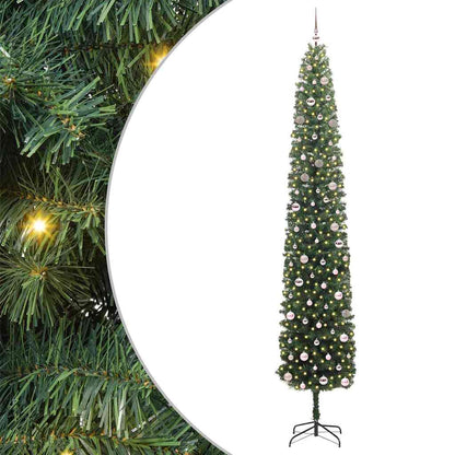 Artificial Christmas Tree with 300 LEDs with Stand Green 300 cm