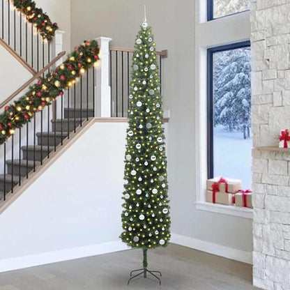 Artificial Christmas Tree with 300 LEDs with Stand Green 300 cm