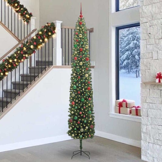 Artificial Christmas Tree with 300 LEDs with Stand Green 300 cm