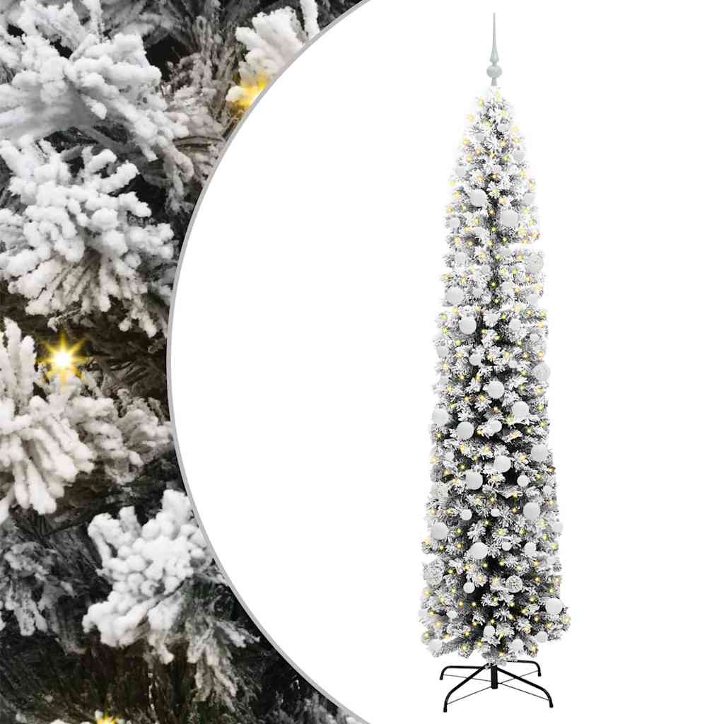 Artificial Christmas Tree with 300 LEDs with Stand Green 210 cm