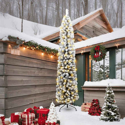 Artificial Christmas Tree with 300 LEDs with Stand Green 240 cm