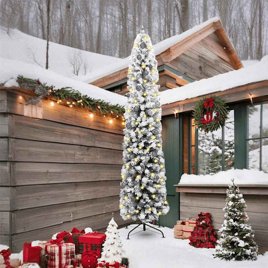 Artificial Christmas Tree with 300 LEDs with Stand Green 240 cm