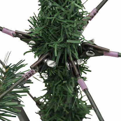 Artificial Hinged Christmas Tree with Cones Green 240 cm