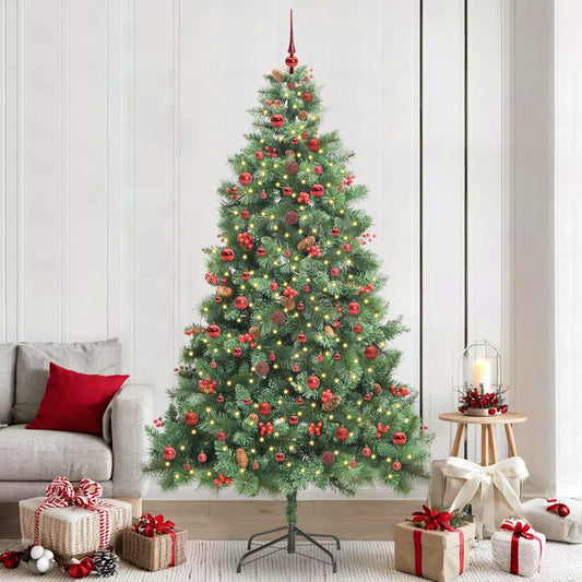 Artificial Christmas Tree Green 240 cm PVC and Metal