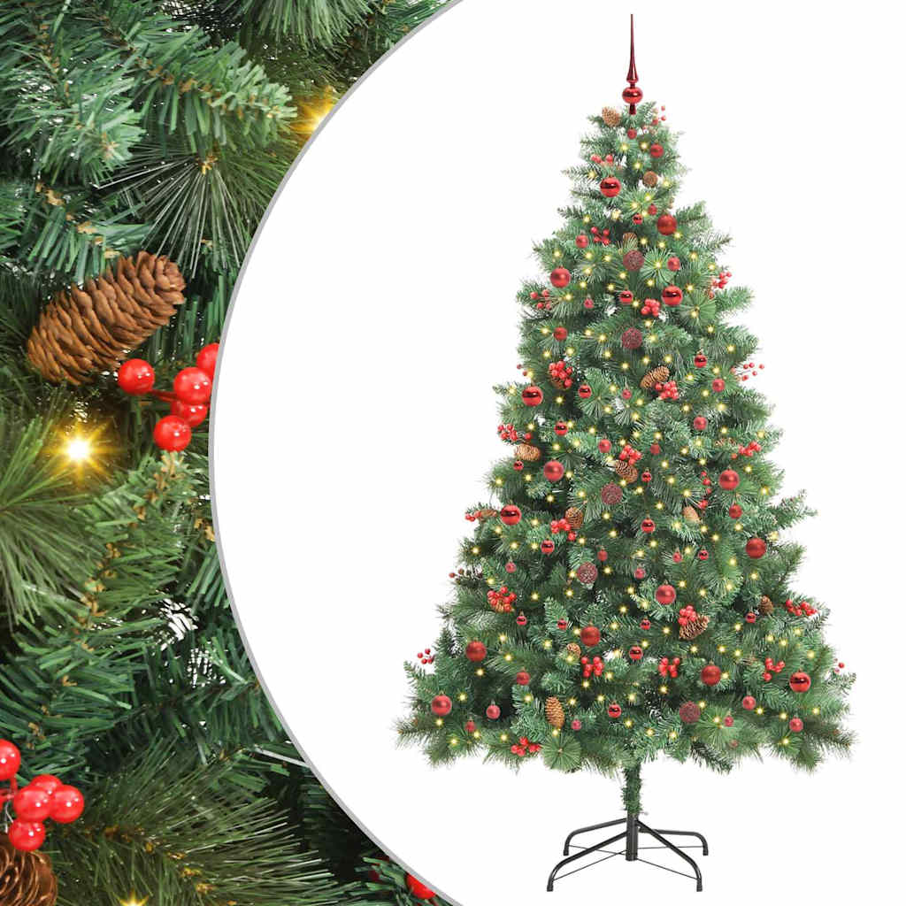 Artificial Christmas Tree Green 240 cm PVC and Metal