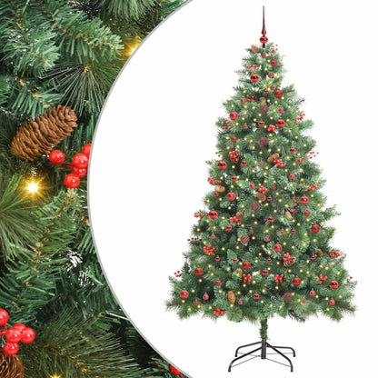 Artificial Christmas Tree Green 240 cm PVC and Metal