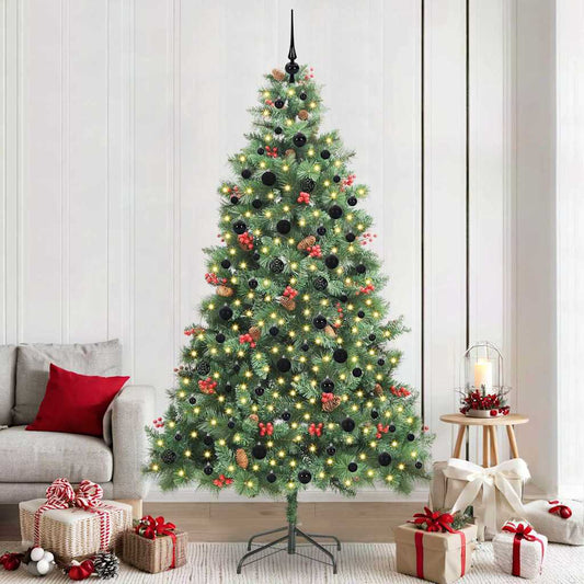 Artificial Christmas Tree Green 240 cm PVC and Metal