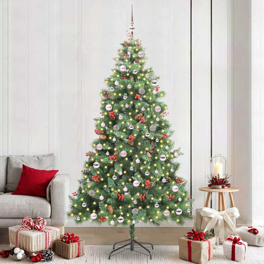 Artificial Christmas Tree Green 240 cm PVC and Metal