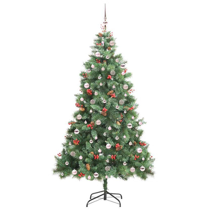 Artificial Christmas Tree Green 240 cm PVC and Metal