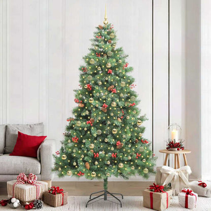 Artificial Christmas Tree Green 240 cm PVC and Metal