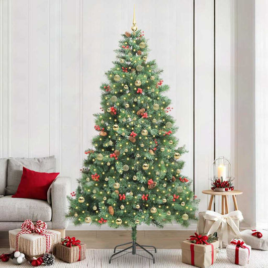 Artificial Christmas Tree Green 240 cm PVC and Metal