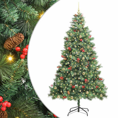 Artificial Christmas Tree Green 240 cm PVC and Metal