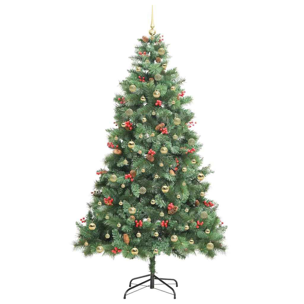 Artificial Christmas Tree Green 240 cm PVC and Metal