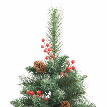 Artificial Christmas Tree Green 240 cm PVC and Metal