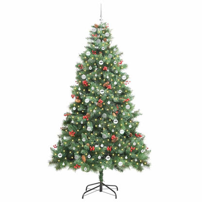 Artificial Christmas Tree Green 240 cm PVC and Metal