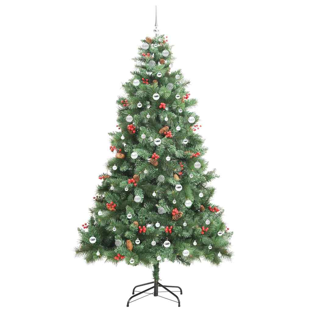 Artificial Christmas Tree Green 240 cm PVC and Metal