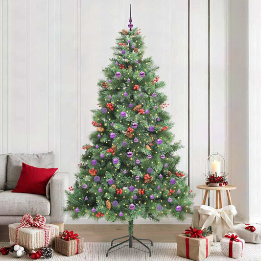 Artificial Christmas Tree Green 240 cm PVC and Metal