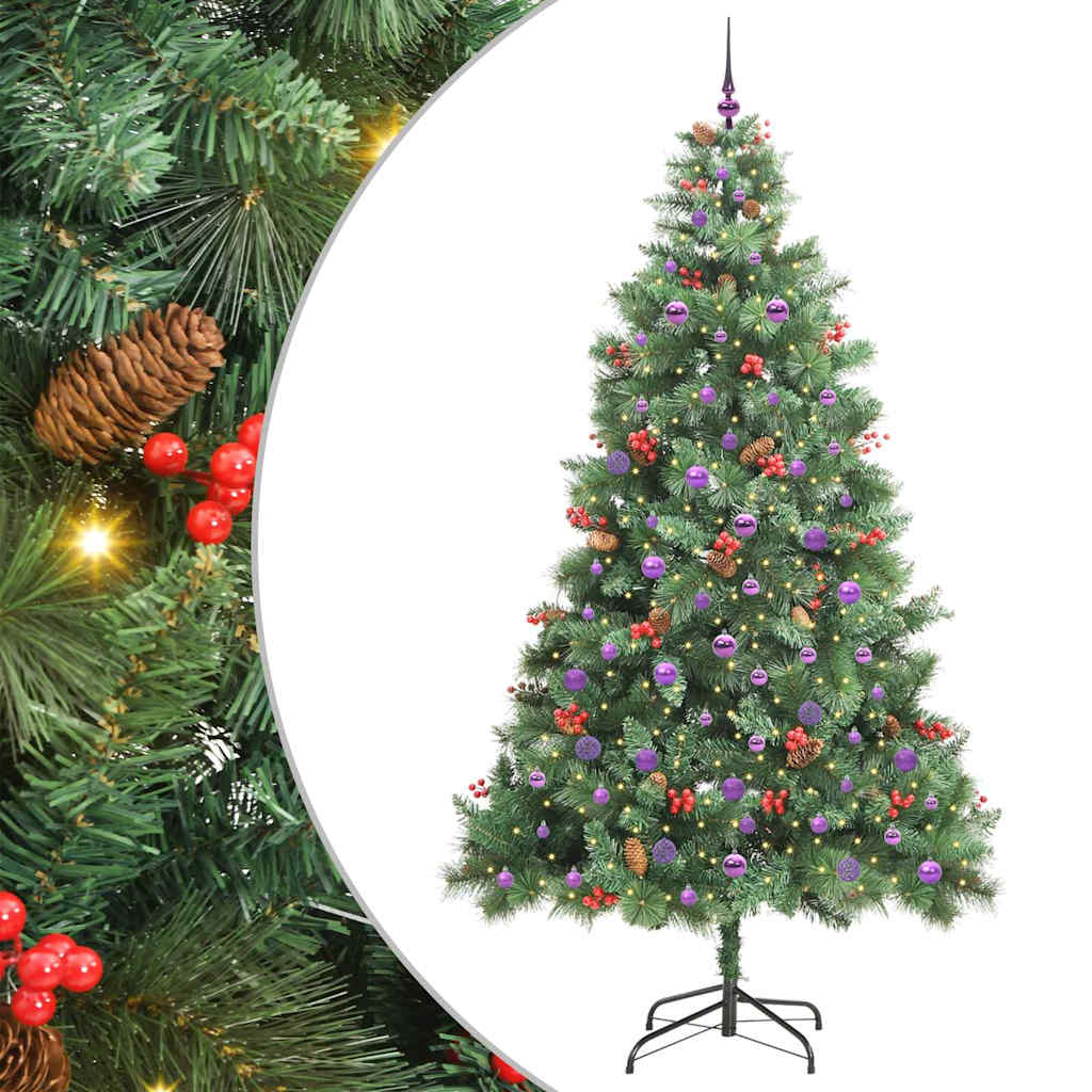 Artificial Christmas Tree Green 240 cm PVC and Metal