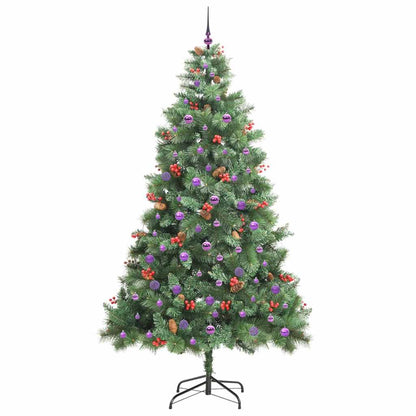 Artificial Christmas Tree Green 240 cm PVC and Metal