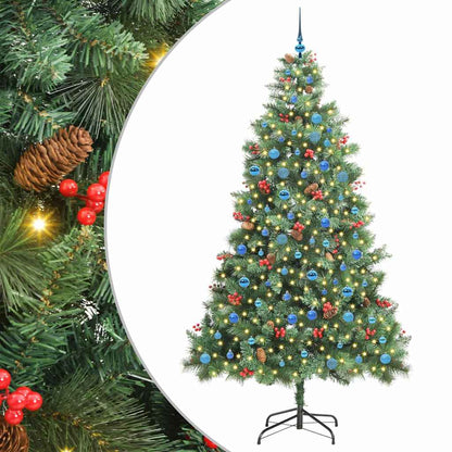 Artificial Christmas Tree Green 240 cm PVC and Metal
