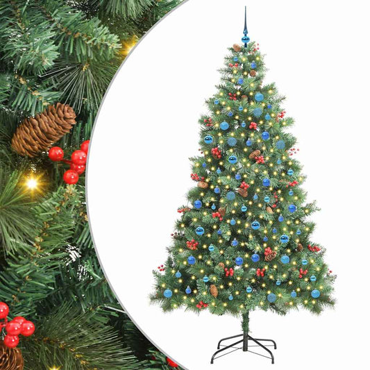 Artificial Christmas Tree Green 240 cm PVC and Metal