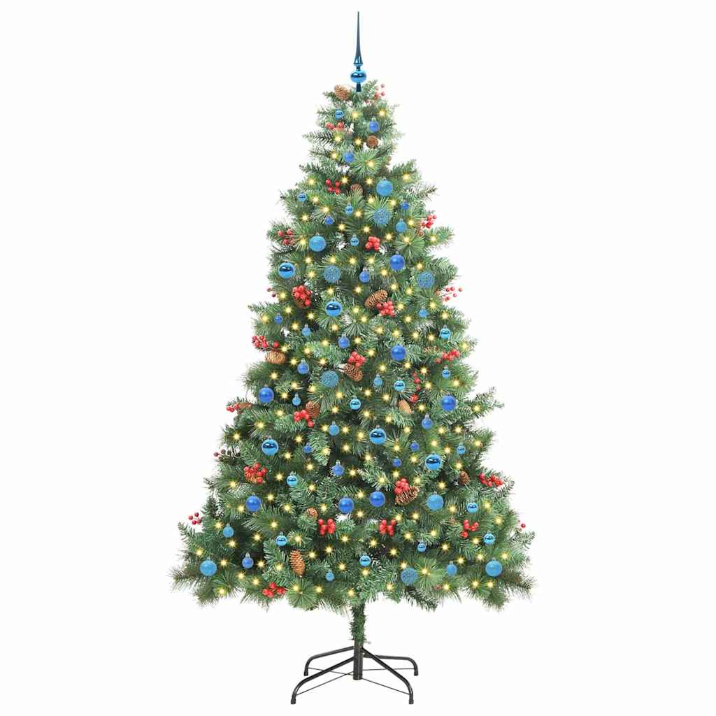 Artificial Christmas Tree Green 240 cm PVC and Metal