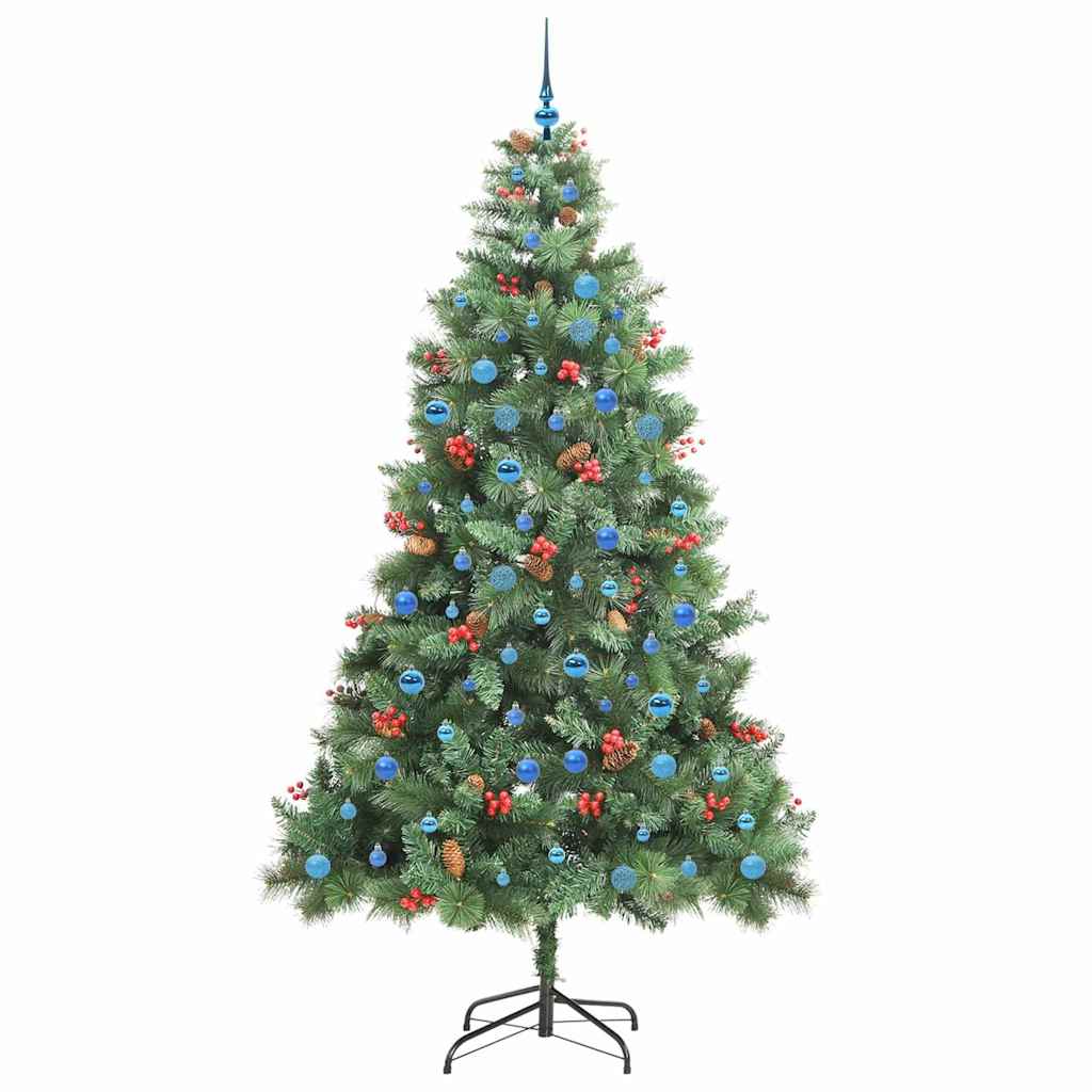 Artificial Christmas Tree Green 240 cm PVC and Metal