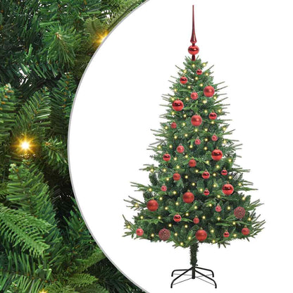 Artificial Pre-lit Christmas Tree with Ball Set Green 150 cm