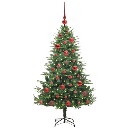 Artificial Pre-lit Christmas Tree with Ball Set Green 150 cm