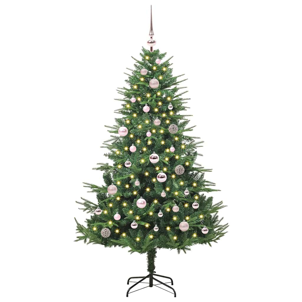 Artificial Pre-lit Christmas Tree with Ball Set Green 150 cm
