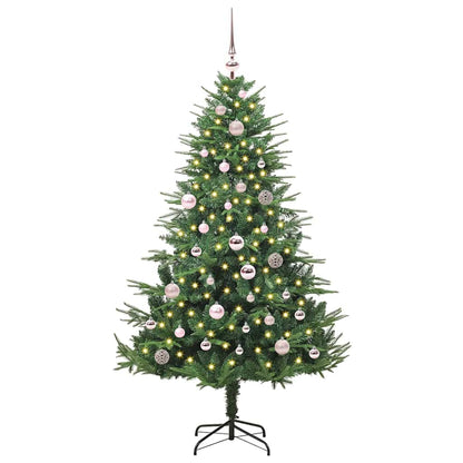Artificial Pre-lit Christmas Tree with Ball Set Green 150 cm
