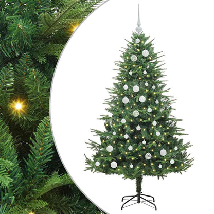 Artificial Pre-lit Christmas Tree with Ball Set Green 150 cm