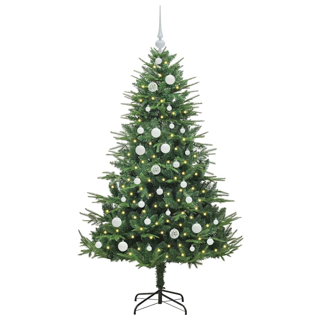 Artificial Pre-lit Christmas Tree with Ball Set Green 150 cm
